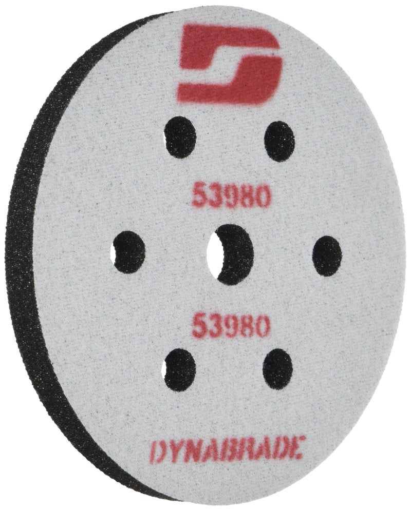 Dynabrade (53980) 6 بوصات (152 مم) وسادة واجهة بقطر، وجه خطاف مزدوج الجوانب 1/2 بوصة (13 مم) إسفنج سميك، متوافق مع آلات الصنفرة المدارية العشوائية Dynabrade